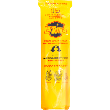 BOLSA BASURA 55X55 AUTOCIERRE AMARILLO