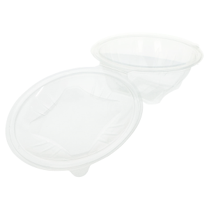 Ensaladera pet bisagra rectang. 1000cc