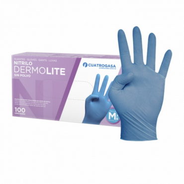 Guantes Nitrilo Azul sin Polvo