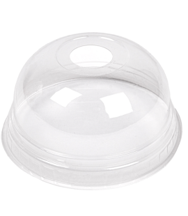 Vaso pet reciclado + tapa cúpula 200ml