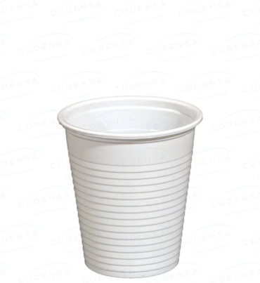 Vaso plástico pp blanco 150cc