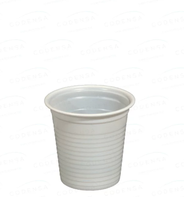 Vaso plastico pp blanco 80cc
