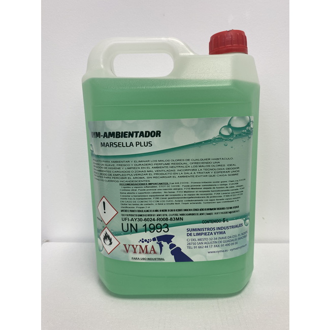 Ambientador desodor VYM-MARSELLA PLUS 5 LT