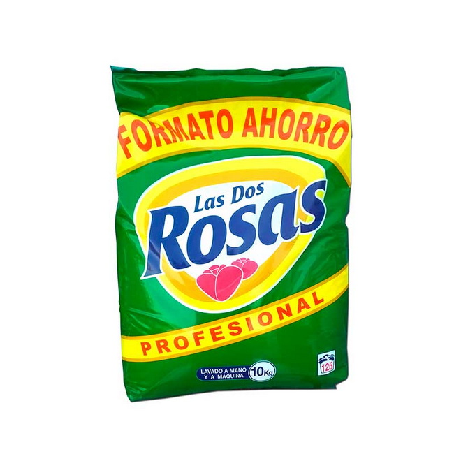 Detergente en polvo 2 Rosas 10kg