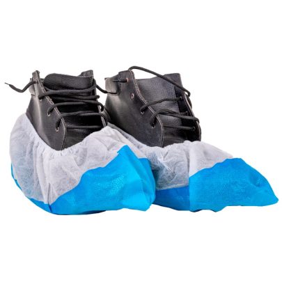 Calza Desechable Pp+Cpe Azul/Blanco