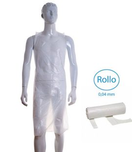 Delantal Polietileno Desechable Blanco
