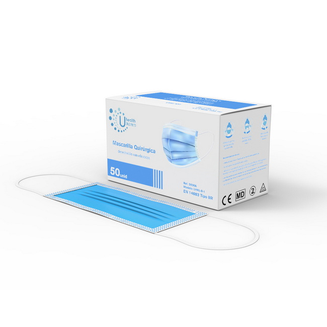 Mascarilla Quirugica 3 Capas Azul